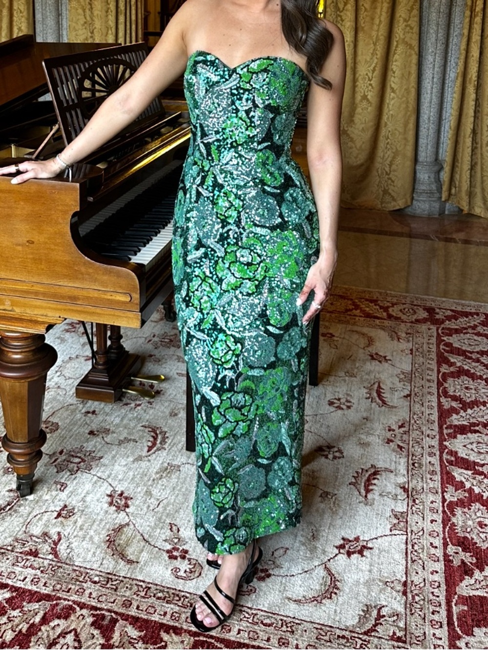 Helsi Monique Sequin Strapless Gown - Picture 4 of 4
